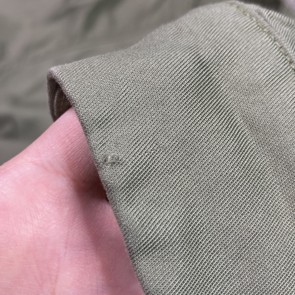 Gap Drapey Drawstring Army Green Lyocell Jacket S… - image 7